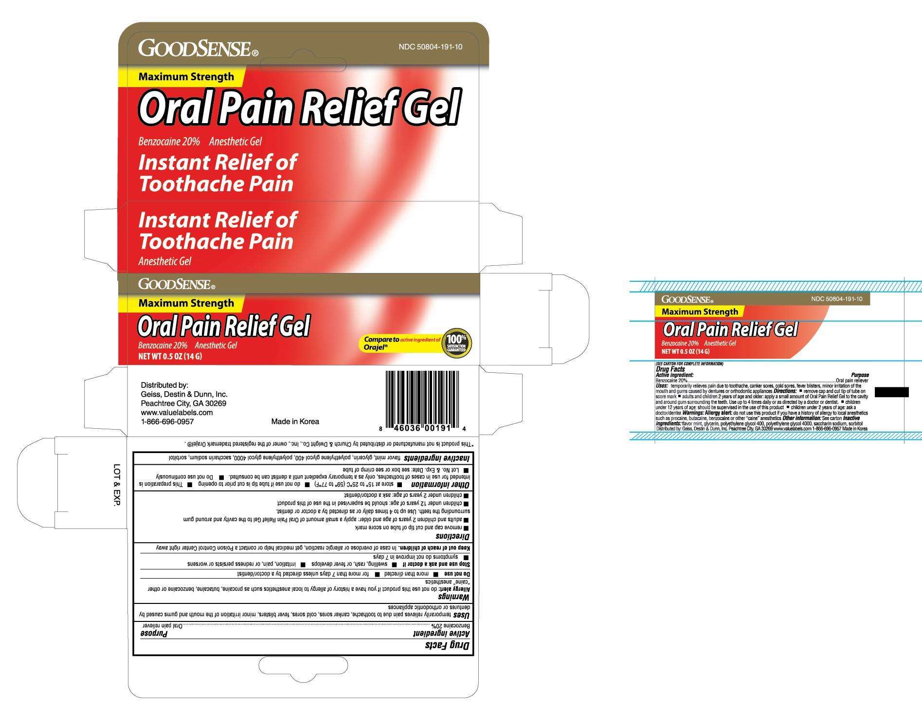 Goodsense Oral Pain Relief